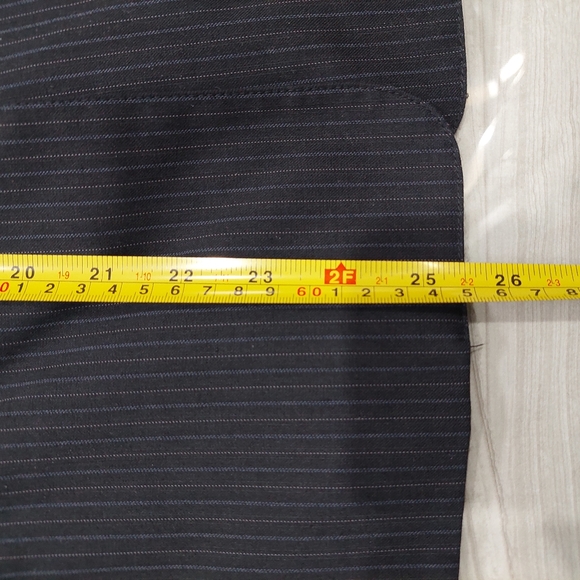 Smart Set Black With Blue/White Stripes Pants Suits Set, Size 7/9 - Picture 13 of 14